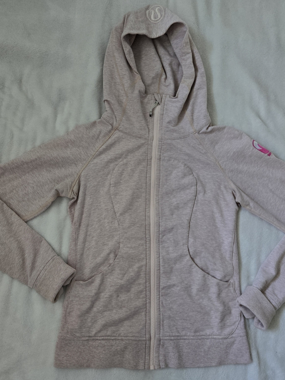 lululemon athletica Light Pink Hooded Zip Jacket for Kids